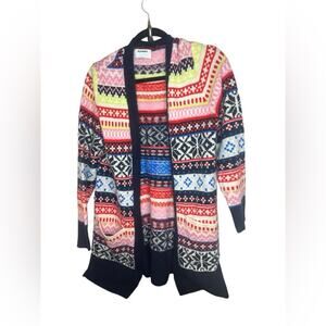 Old Navy brightly colored cardigan sweater size medium